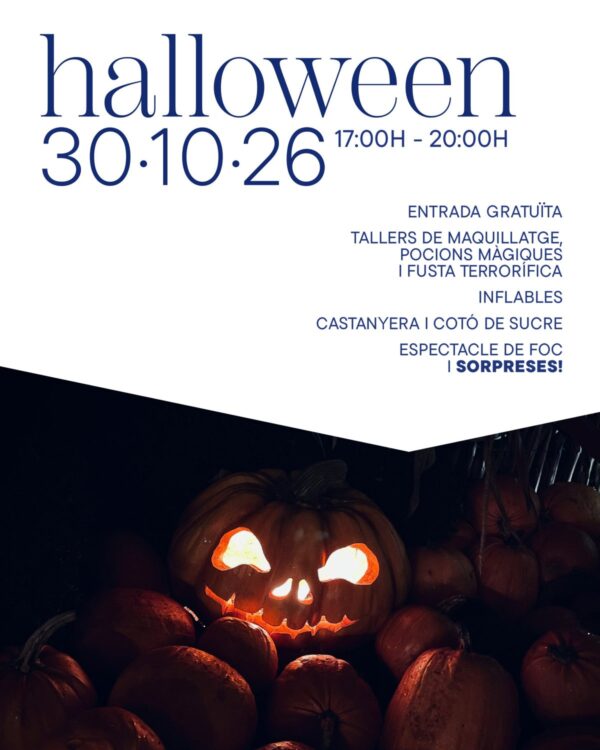 Cartel de la fiesta de Halloween en Palamós, 30 de octubre de 2026